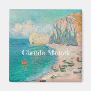 Imã Claude Monet The Beach e o Falaise d'Amont