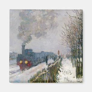 Imã Claude Monet - Trem na Neve / A Locomotiva