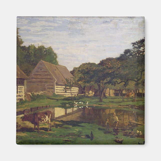 Imã Claude Monet | Um estaleiro agrícola na Normandia (Frente)
