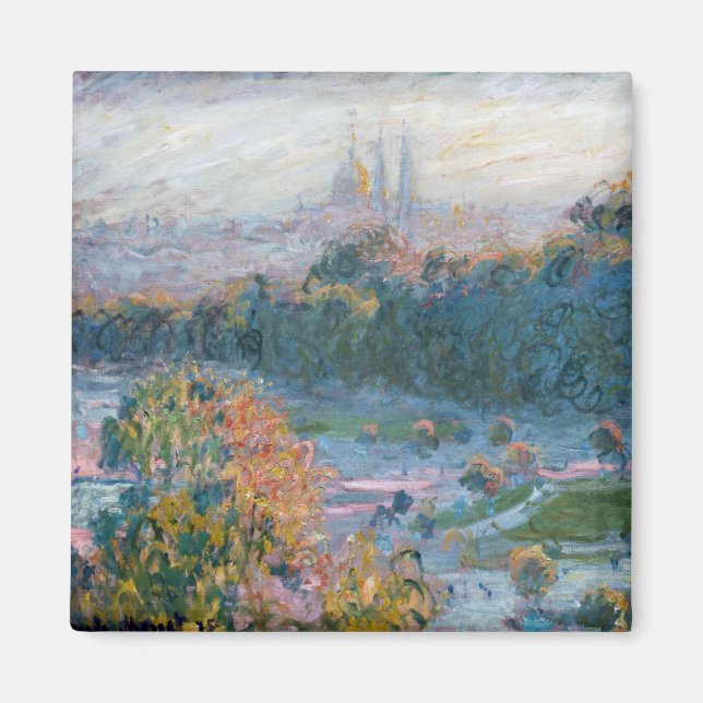 Imã Claude Monet - Vista das Tuilarias, Estudo (Frente)