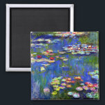 Imã Claude Monet Water Lily<br><div class="desc">Lírios d'água pintados por Claude Monet em 1916.</div>