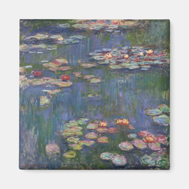 Imã Claude Monet Water Lily 1916 Fine Art (Frente)
