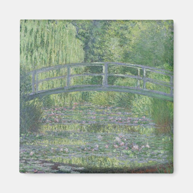 Imã Claude Monet | Waterlily Pond: Harmonia Verde (Frente)