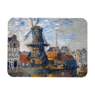 Ímã Claude Monet - Windmill, Amesterdã