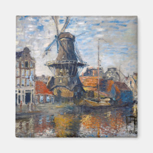 Imã Claude Monet - Windmill, Amesterdã