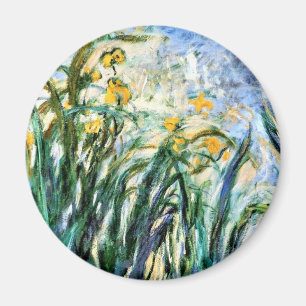 Imã Claude Monet Yellow Irises e Malva 19