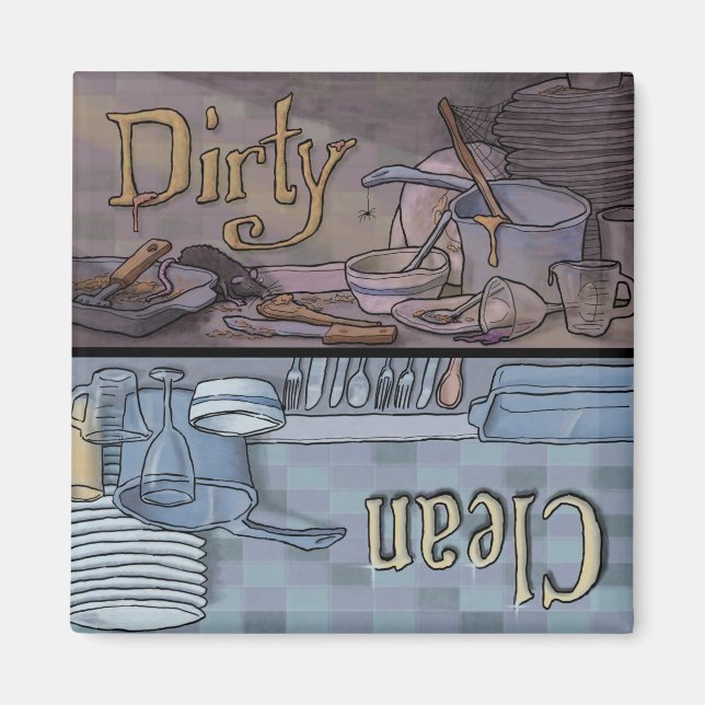 Imã Clean Dirty (Frente)