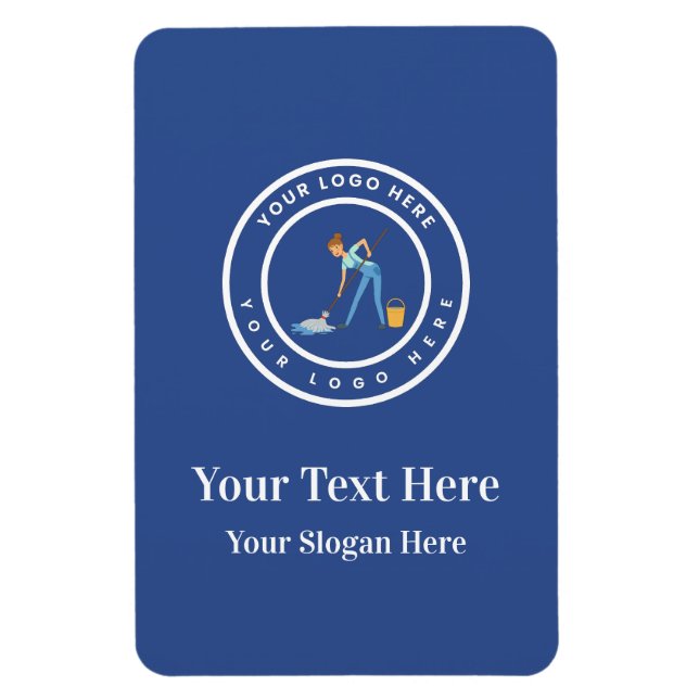 Ímã Cleaning Company | Custom Logo Cleaning Service (Vertical)