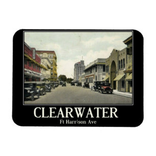 Ímã Clearwater FL, Flórida, Estilo Vintage