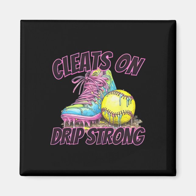 Imã Cleats On Drip Strong Softll Drip Softll Mom Retro (Frente)