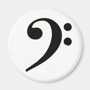Imã Clef baixo preto