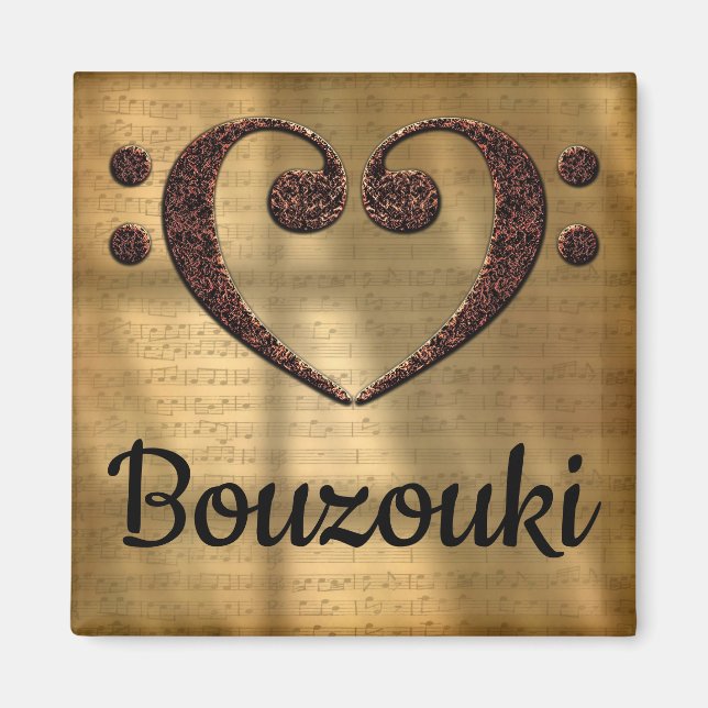 Imã Clef Heart Bouzouki de dois bass (Frente)
