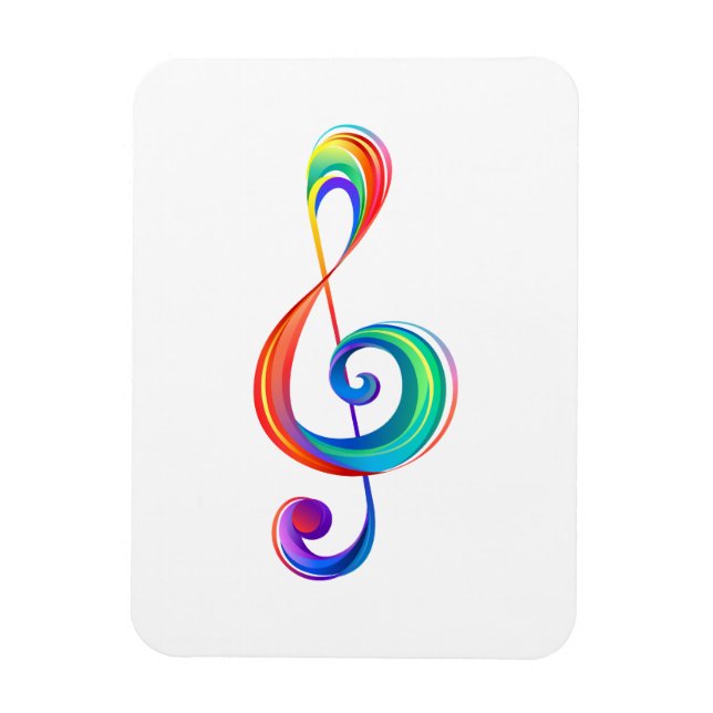 Ímã Clef (trecho de arco-íris) (Vertical)