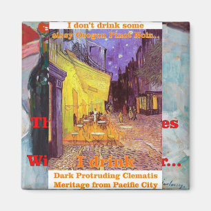 Imã Clematis Meritage Wine, uma região de projeção esc