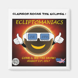 IMÃ CLEMSON ECLIPSE MAGNET