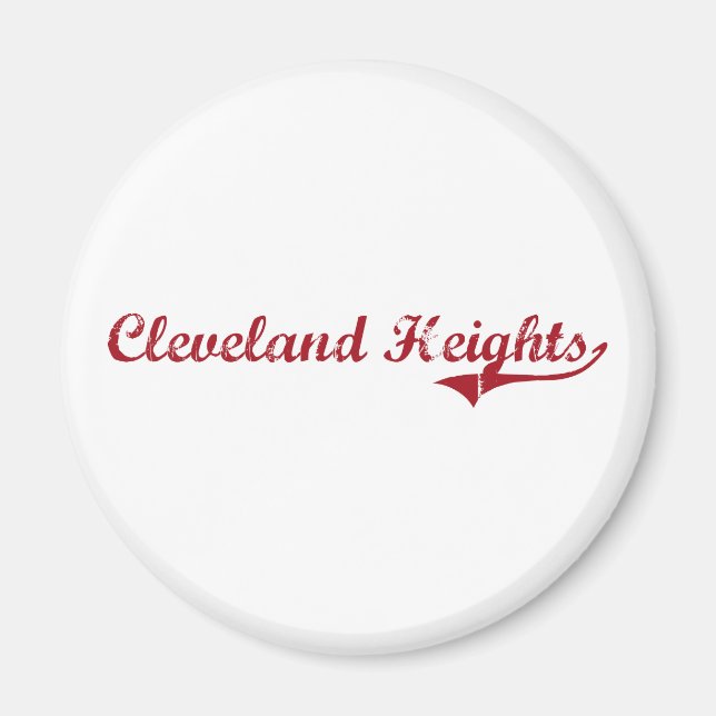 Imã Cleveland Heights Ohio Classic Design (Frente)