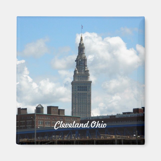 Imã Cleveland Landmark Tower Magnet (Frente)