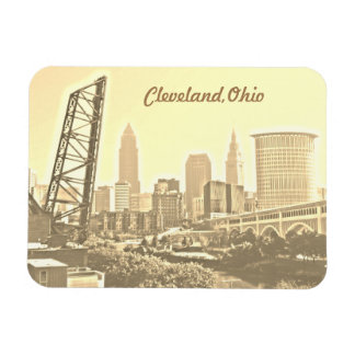 Ímã Cleveland Morning Dourada Magnet