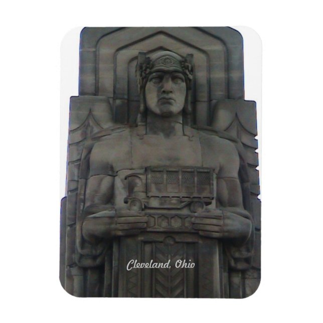 Ímã Cleveland Ohio Bridge Guardian Magnet (Vertical)