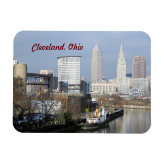 Ímã Cleveland Ohio (River View)Premium Flexi Magnet