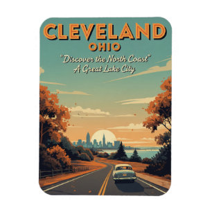 Ímã Cleveland Ohio Viagens vintage
