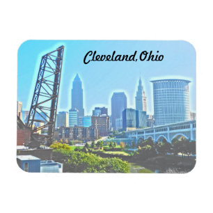 Ímã Cleveland Ohio West River View Magnet