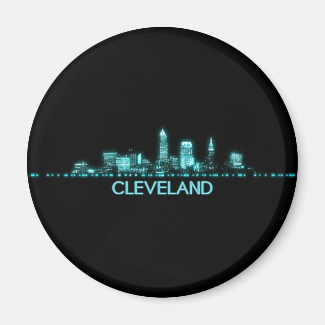 Imã Cleveland Skyline (Frente)