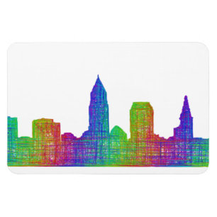 Ímã Cleveland Skyline