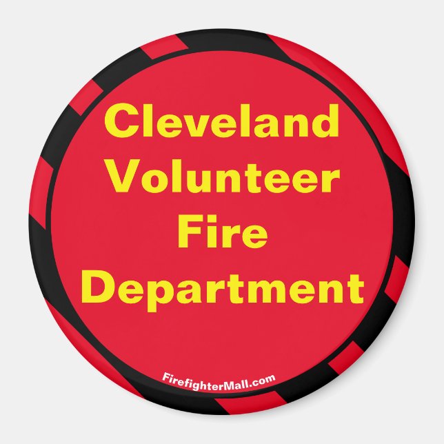 Imã Cleveland Volunteer Fire Department Magnet (Frente)