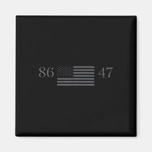 Imã Clic Estilo Vintage Anos 80 86 47 Trump 8647