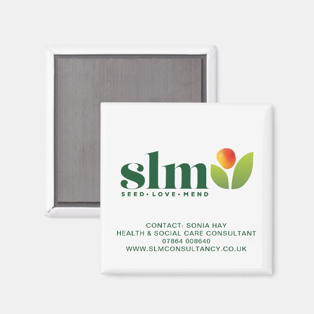 Imã Cliente de CONSULTÂNCIA SLM Obrigado Presente (Front/Back)