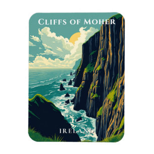 Ímã Cliff of Moher Ireland Coastal