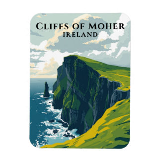 Ímã Cliff of Moher Ireland Iconic Irish Coast
