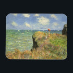 Ímã Cliff Walk em Pourville por Claude Monet<br><div class="desc">Cliff Walk em Pourville (1882), por Claude Monet, é uma pintura náutica de arte do impressionismo antigo. Uma paisagem marítima com duas mulheres em um penhasco rochoso. As senhoras são carregandos e ondas superficiais no oceano em um dia ensolarado de verão. Sobre o artista: Claude Monet (1840-1926) foi o fundador...</div>