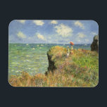 Ímã Cliff Walk em Pourville por Claude Monet<br><div class="desc">Cliff Walk em Pourville (1882), por Claude Monet, é uma pintura náutica de arte do impressionismo antigo. Uma paisagem marítima com duas mulheres em um penhasco rochoso. As senhoras são carregandos e ondas superficiais no oceano em um dia ensolarado de verão. Sobre o artista: Claude Monet (1840-1926) foi o fundador...</div>