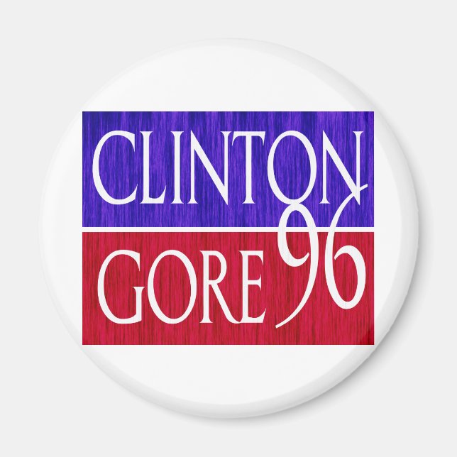 Imã Clinton Gore 96 - Design (Frente)