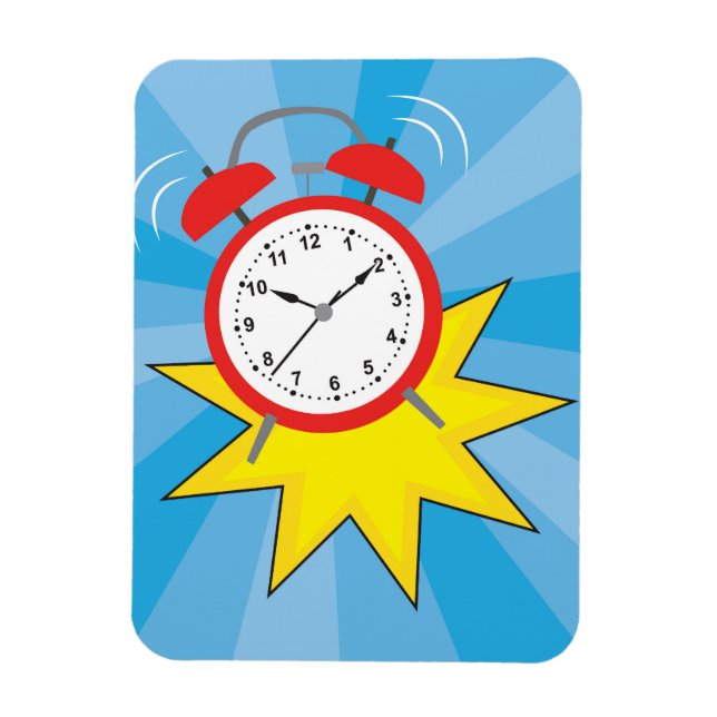 Ímã Clock Alarming (Vertical)