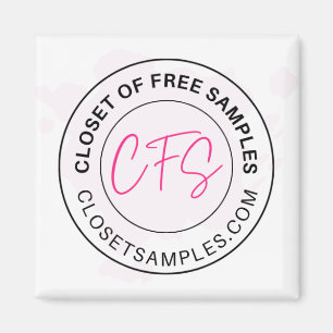 Imã Closet of Free Samples Logo 2021 Edition