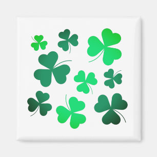 Imã Clover Shamrock Irish Green Primavera Rua Day Patr