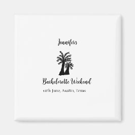 Imã clube da árvore de coco de fim de semana de soltei