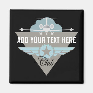 Imã Clube da asa do avião do jato