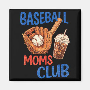 Imã Clube da Mãe de Beisebol Esportes Retrô Drip Meme