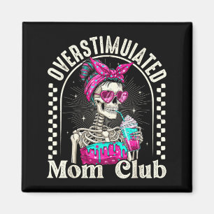 Imã Clube da Mãe Superestimulada Café Gelado Esqueleto