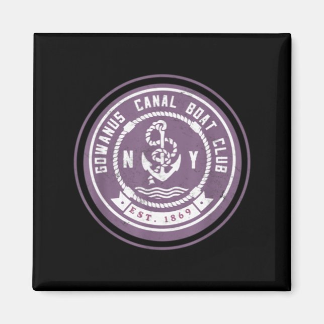 Imã Clube de Barco Gowanus C Engraçado Brooklyn Nova Y (Frente)