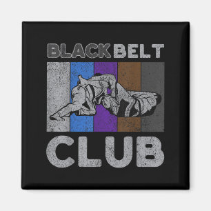 Imã Clube de Faixa Preta Vintage BJJ Jiu Jitsu Brasile