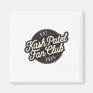 Imã Clube de Fãs de Kash Patel Est. 2025 Logotipo Vint