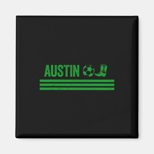 Imã Clube de Futebol Bota de Cowboy de Austin (Frente)