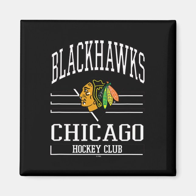 Imã Clube de Hóquei Chicago Blackhawks Vermelho Licenc (Frente)