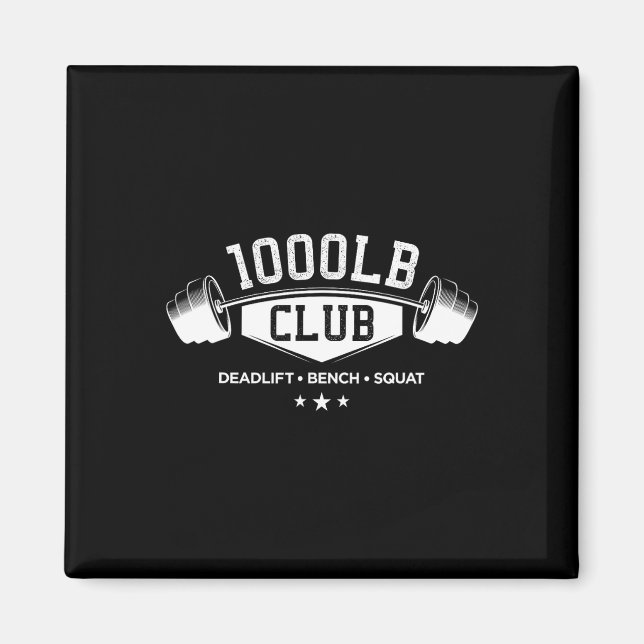 Imã Clube de Levantamento de Peso de 1000 Libras Acade (Frente)