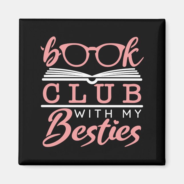 Imã Clube de Livro Com Minhas Besties (Frente)